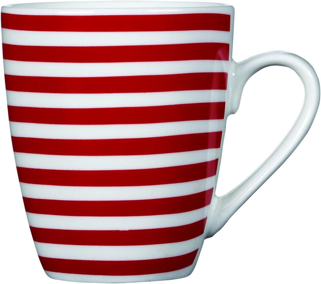 Kenna Red 16-Piece Porcelain Dinnerware Set, Service for 4