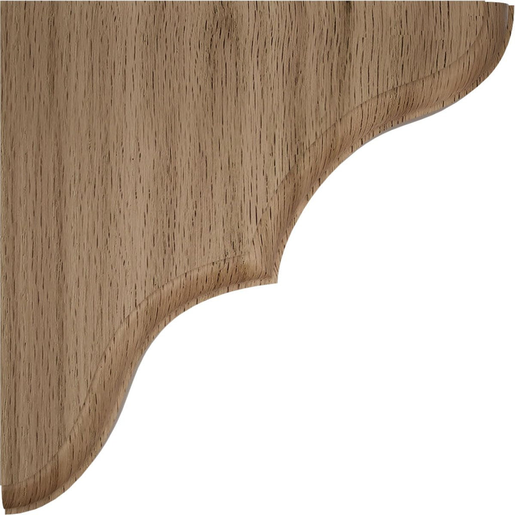 Stratford Wood Wood Brackets, 1 3/4"W x 5 1/2"D x 5 1/2"H , Red Oak