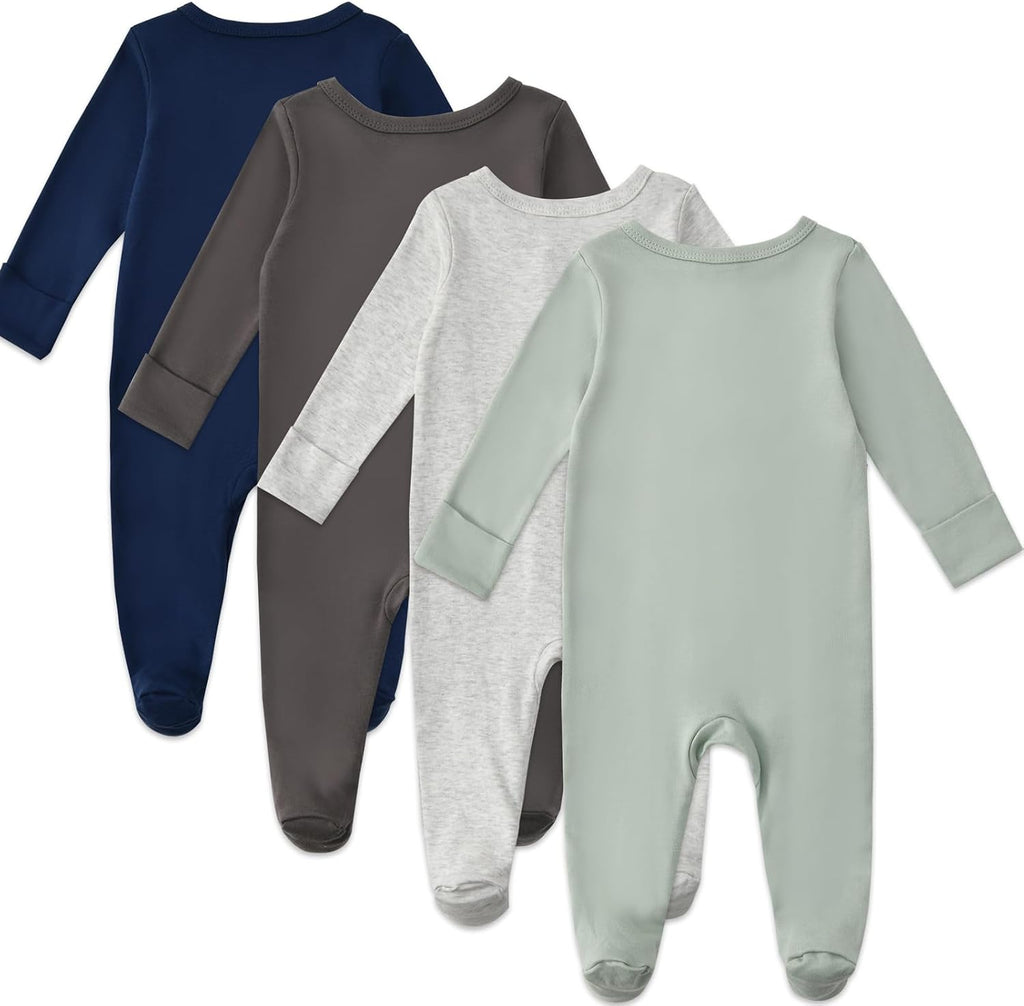 Footed Sleepers Double Zipper Pjs for Boys Girls
