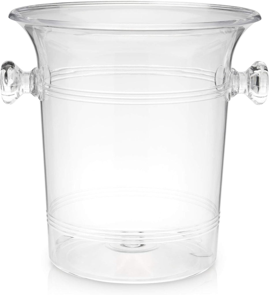 Clear Acrylic Ice Bucket with Handles, 3-Liter Capacity, Durable Wine and Champagne Bucket, Perfect Ice Buckets