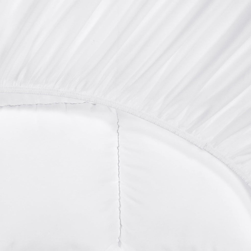 Down Illusion Soft Hypoallergenic 2 inch Pillowtop Simple Fit Mattress Topper, Full, White | Plush two-inch pillowtop