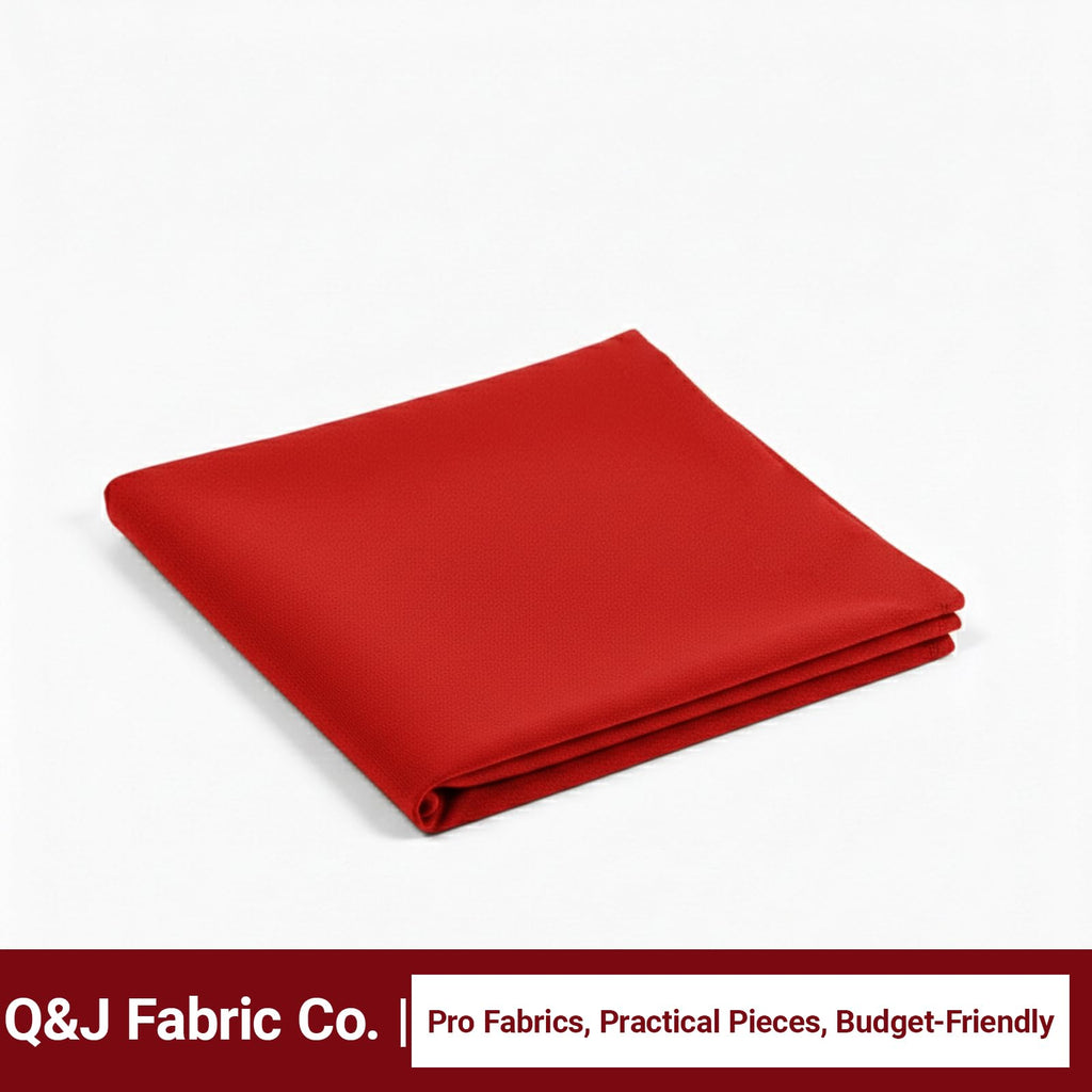 3 Yards Red Nylon Spandex Fabric, 59 Inch Wide