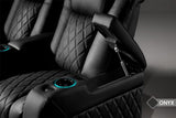 Tuscany Home Theater Seating Semi-Aniline Italian Nappa 20000 Leather Ultimate Luxury Heat & Ventilation Power