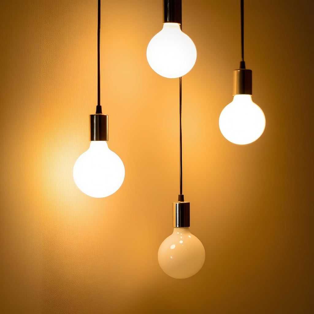G40 LED Large Globe Light Bulbs, G125 E26 60W Warm White Dimmable