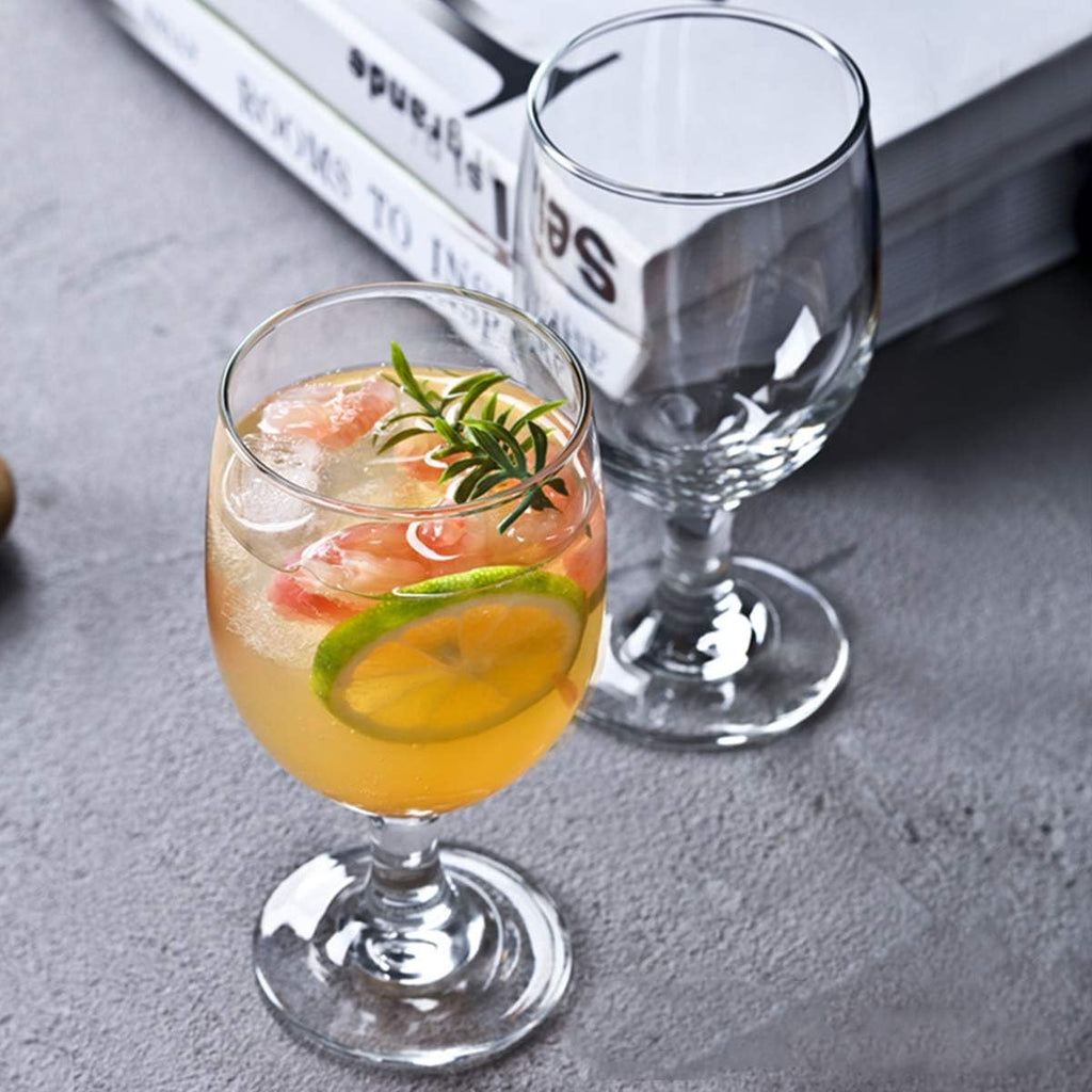 12 Pack Goblet Party Glasses, 13-Ounce Classic Beverage Glass Juice Glasses, Clear