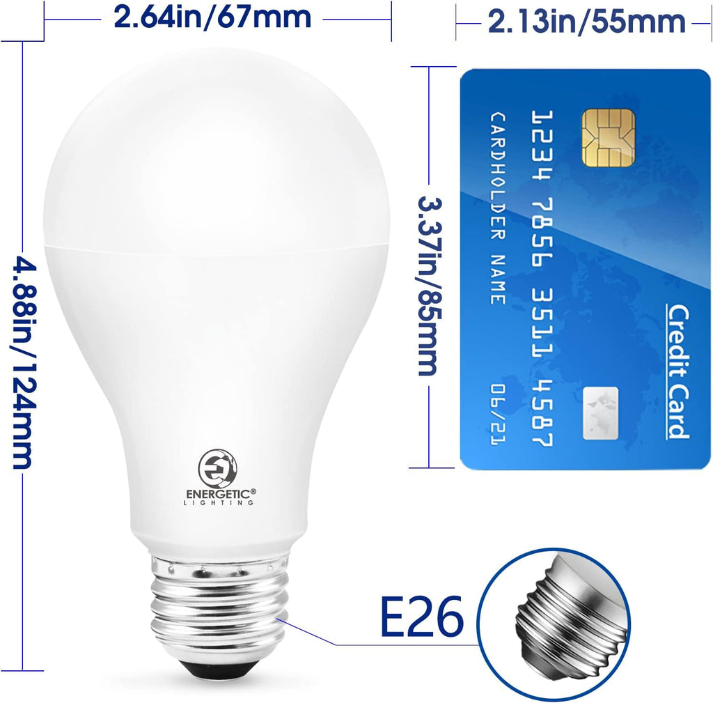 150 Watt Light Bulb, 2600LM Super Bright Light Bulbs, Dimmable A21 LED Bulb, Soft White 2700K, E26 Standard Base, UL