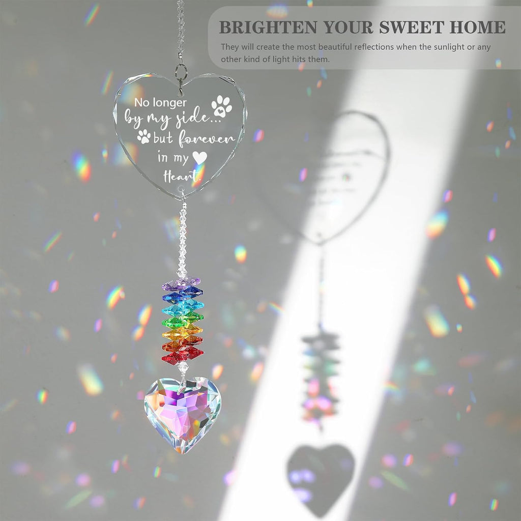 Dog Memorial Gifts for Loss of Dog, K9 Pet Memorial Crystal Suncatcher