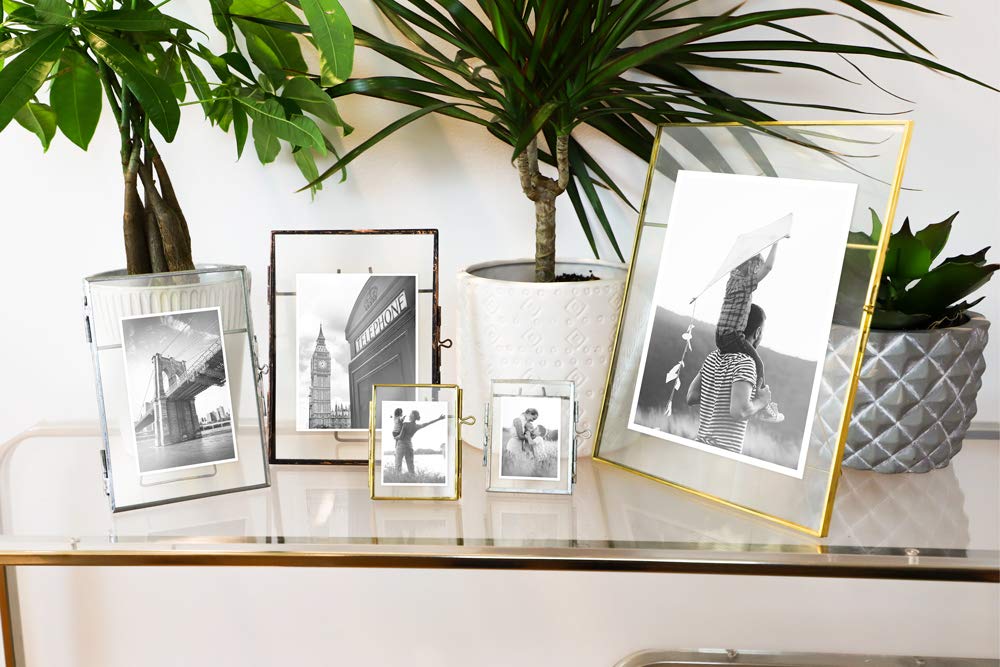 Jacobs 2x3 (10PK) Bronze Metal Floating Picture Frame, Locket Closure