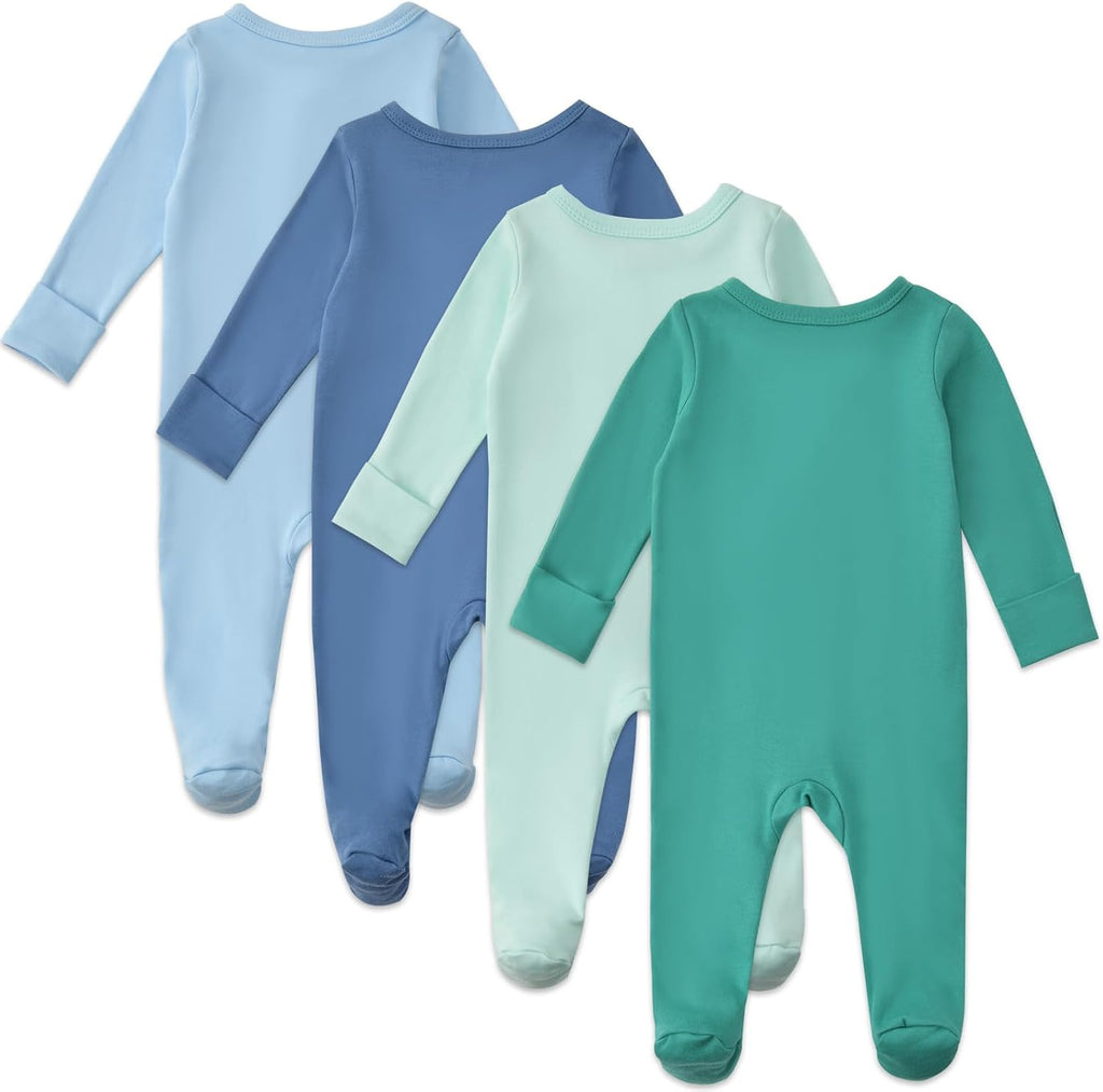 Baby Footed Sleepers Double Zipper Pjs for Boys Girls