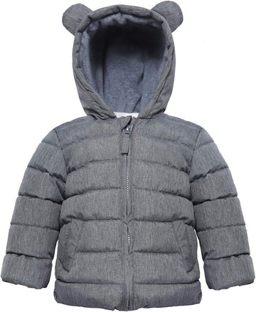 Baby Boys' Fleece Lined Winter Puffer Jacket for Infant