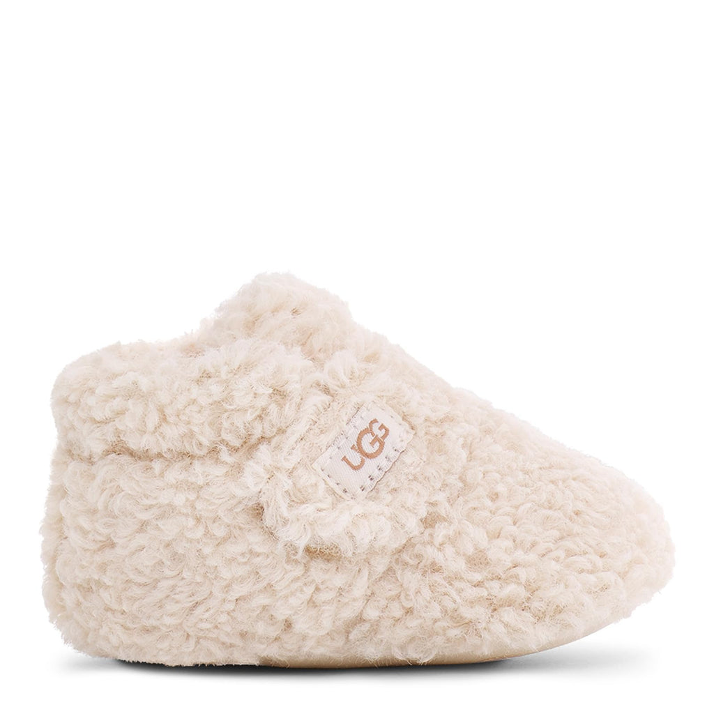 Unisex-Baby Bixbee Boot, Natural Curly Faux Fur, 0/1