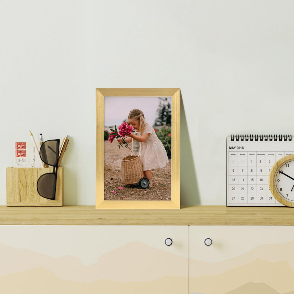 4x6 Picture Frame Gold, 4 x 6 Photo Frames Bulk for Wall Hanging or Tabletop Display, 18 Pack