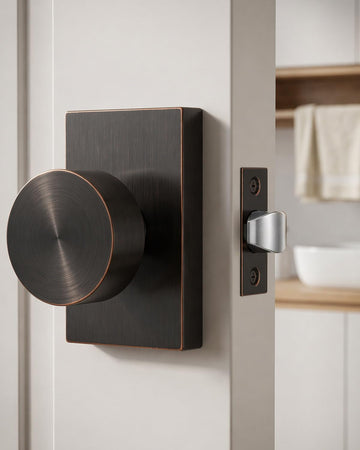 Oil Rubbed Bronze Passage Door Knob for Closet Interior,1 Pack