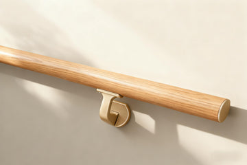 16FT Handrails for Indoor&Outdoor Stairs, Deck, Slope, Modern Aluminum Handrail Set, Wall-Mounted with Zinc-Alloy