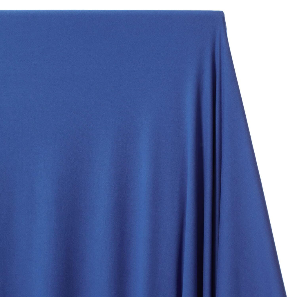 DTY Fabric Jersey Knit Double Brushed Stretch Polyester Spandex Blend By The Yard & Wholesale - Royal Blue (5 Yards)