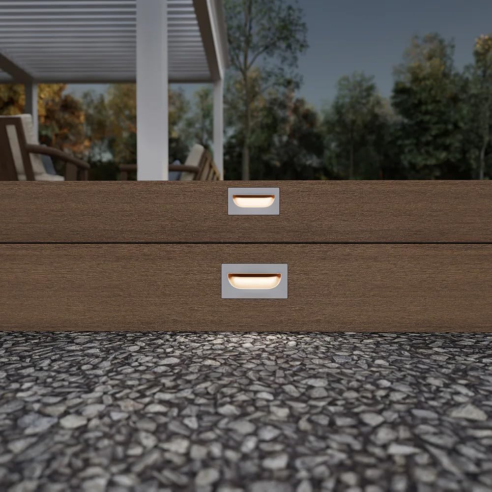 Recessed LED Stair Riser Light - White