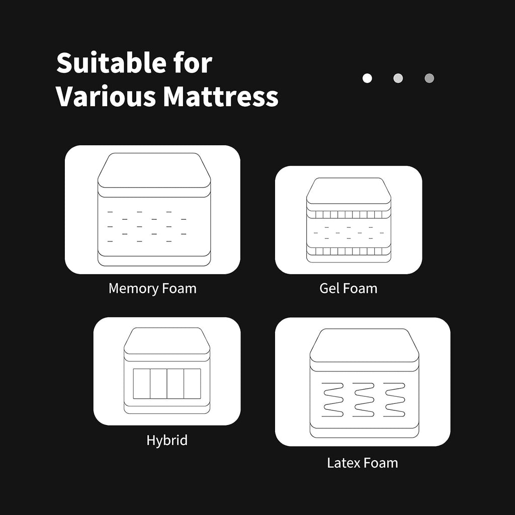 Adjustable Bed Base, Electric Adjustable Bed Frame w/Wireless Remote, Independent Head & Foot Incline, USB Ports