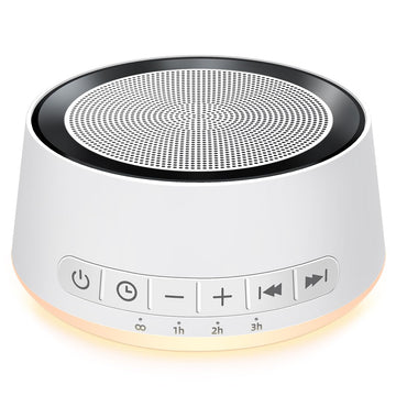Sound Machine Night Light White Noise Machine with 30 Sounds, 12 Colors Night Light Sleep Machine for Baby Kids Adults Brown