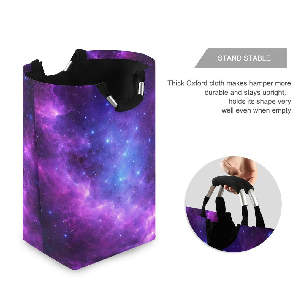 Laundry Hamper Bucket Collapses Laundry Basket Universe Galaxy Nebula Space Washing Bin Organizer Nursery Storage