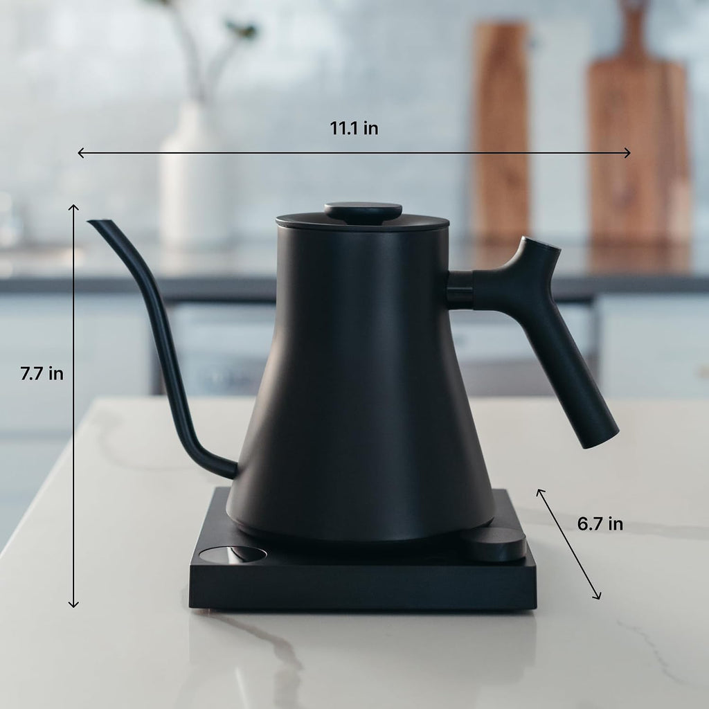 Stagg EKG Pro Gooseneck Electric Kettle, Brew Timer, 0.9 Liter | To-the-Degree Temp Control, Color LCD, Temp Hold
