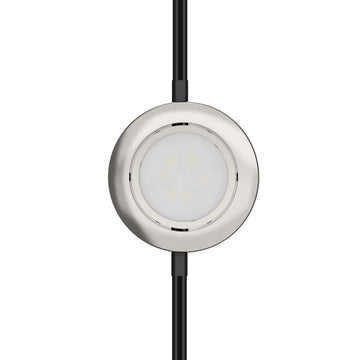 LED Replacement Puck Light, 2700K, Brushed Nickel