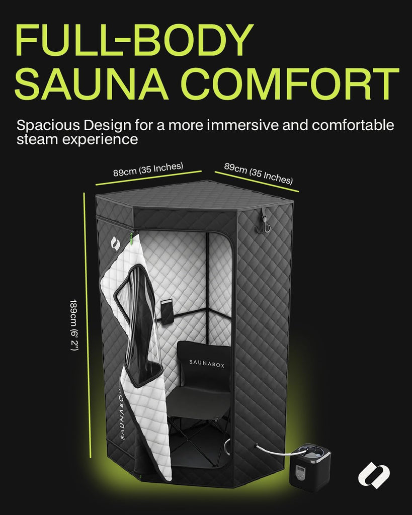 SmartSteam Kit Pro | Personal Steam Sauna for Home Use | Portable Sauna Tent with Chair