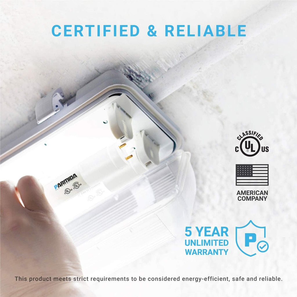 4FT LED T8 Hybrid Type A+B Light Tube, 18W, Plug & Play or Ballast Bypass, Single-Ended OR Double-Ended
