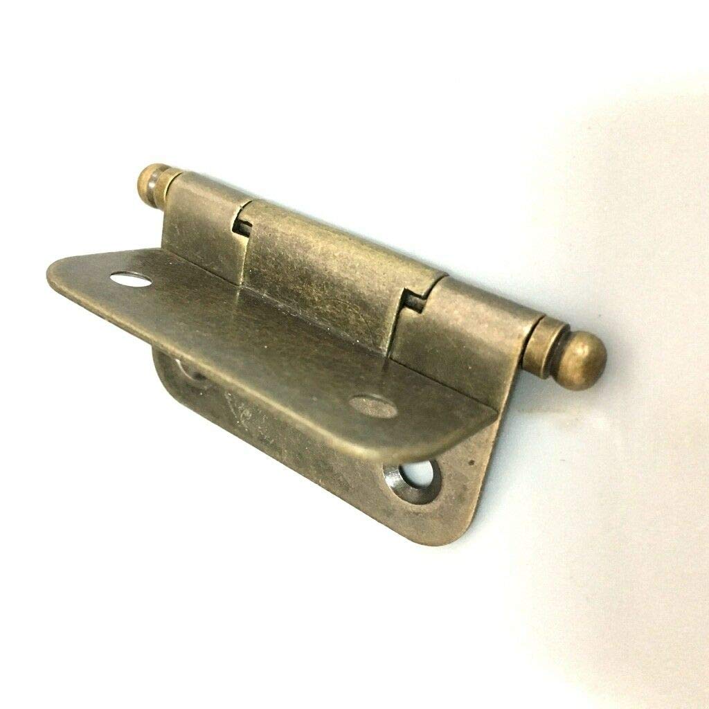 Building & Hardware 2Pcs Vintage Antique Brass Butterfly Hinges for Cabinet Drawer Wood Box #2