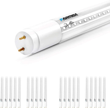 LED T8 Hybrid Type A+B Light Tube, 4FT, 18W (40W Replacement), Clear Cover, Single-End OR Dual-End Powered