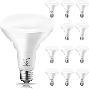 Energetic 12 Pack 900 Lumens 75W BR30 LED Recessed Light Bulb, 2700K