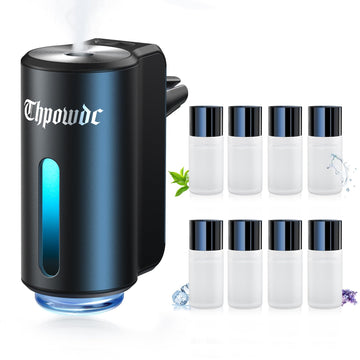 Car Air Freshener Diffuser, Smart Car Air Freshener with Three Adjustable Modes, Aromatizante para Carro with 8pcs
