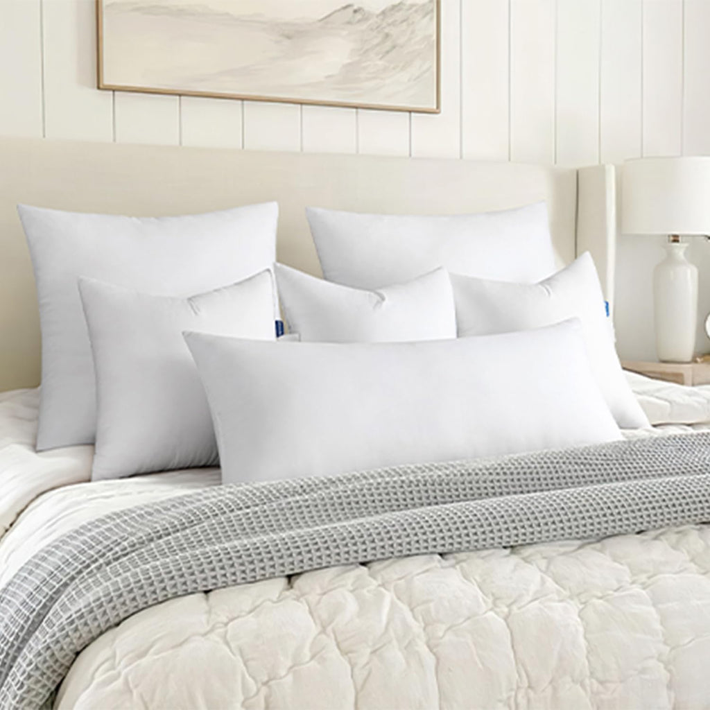14x36 Throw Pillow Insert, Virgin Microfiber Pillow for Couch Bed