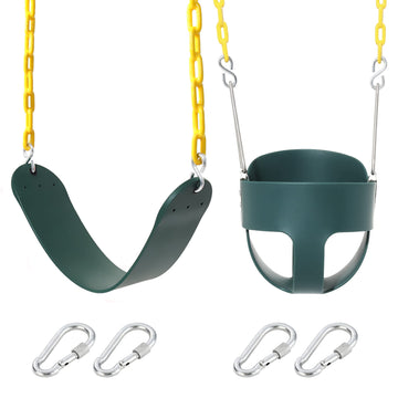 Heavy Duty Toddler High Back Full Bucket Swing Seat - Swing Set Accessories