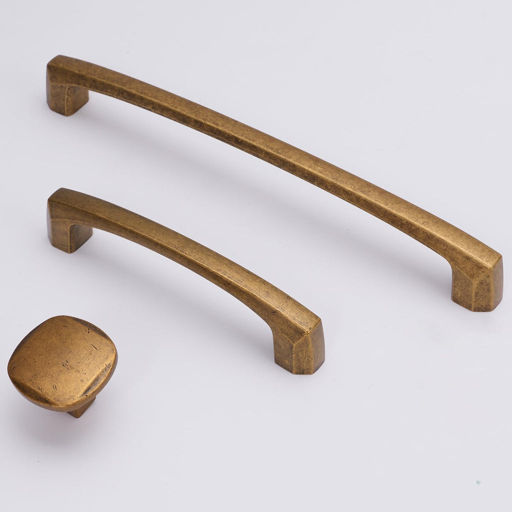 10 Pack 3.75 Inch Antique Brass Kitchen Cabinet Handles