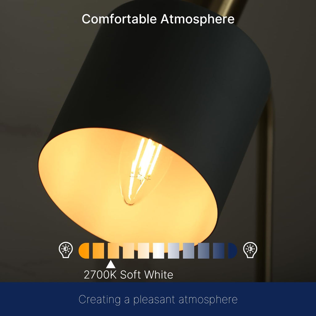 60W Equivalent LED Chandelier Light Bulbs, E12 Base, Clear B11 LED Filament Candelabra Bulbs, 2700K Soft White