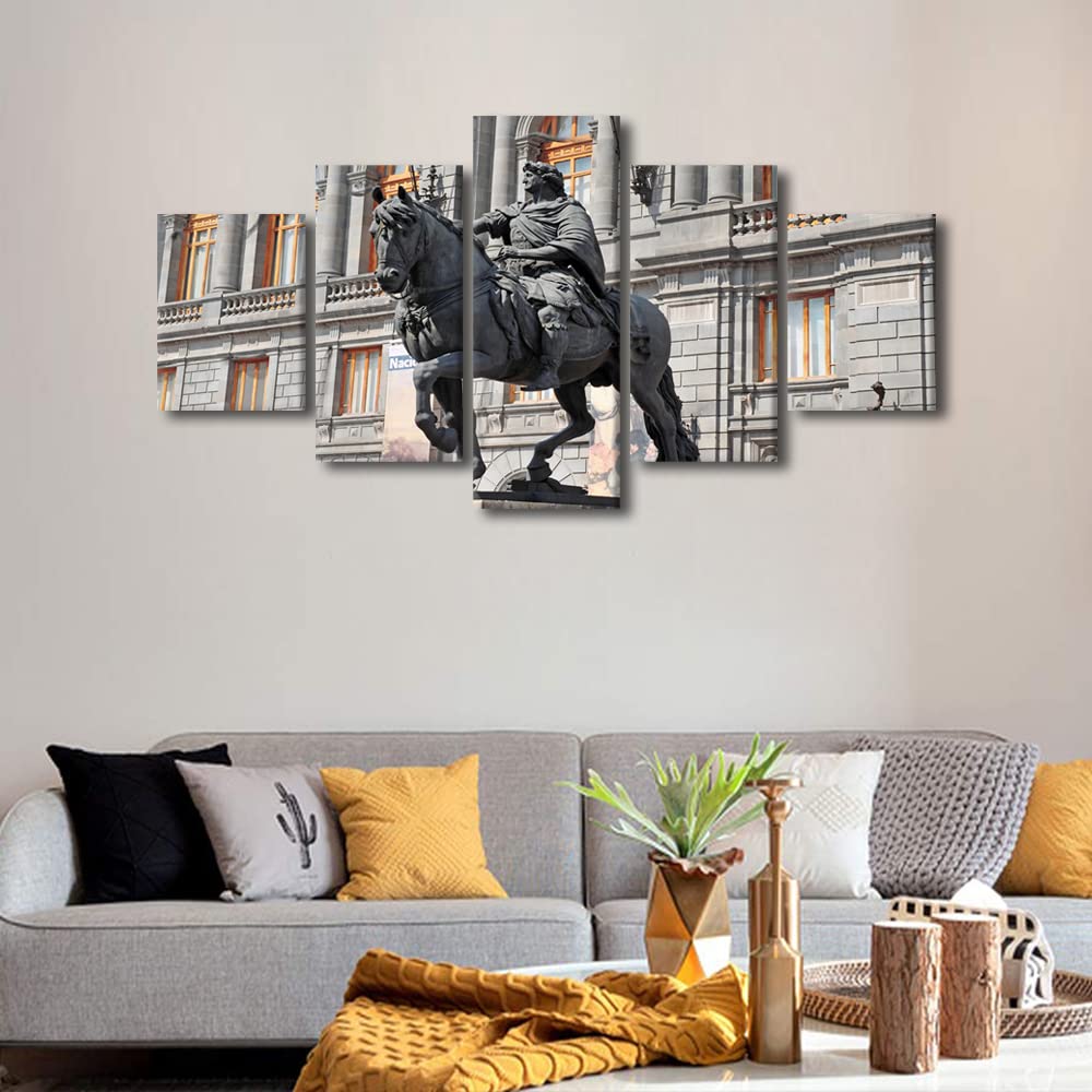 Wall Decor Statue of Charles IV Canvas Wall Art Mexico National Museum of Art Modern Artwork Picture Print on Canvas
