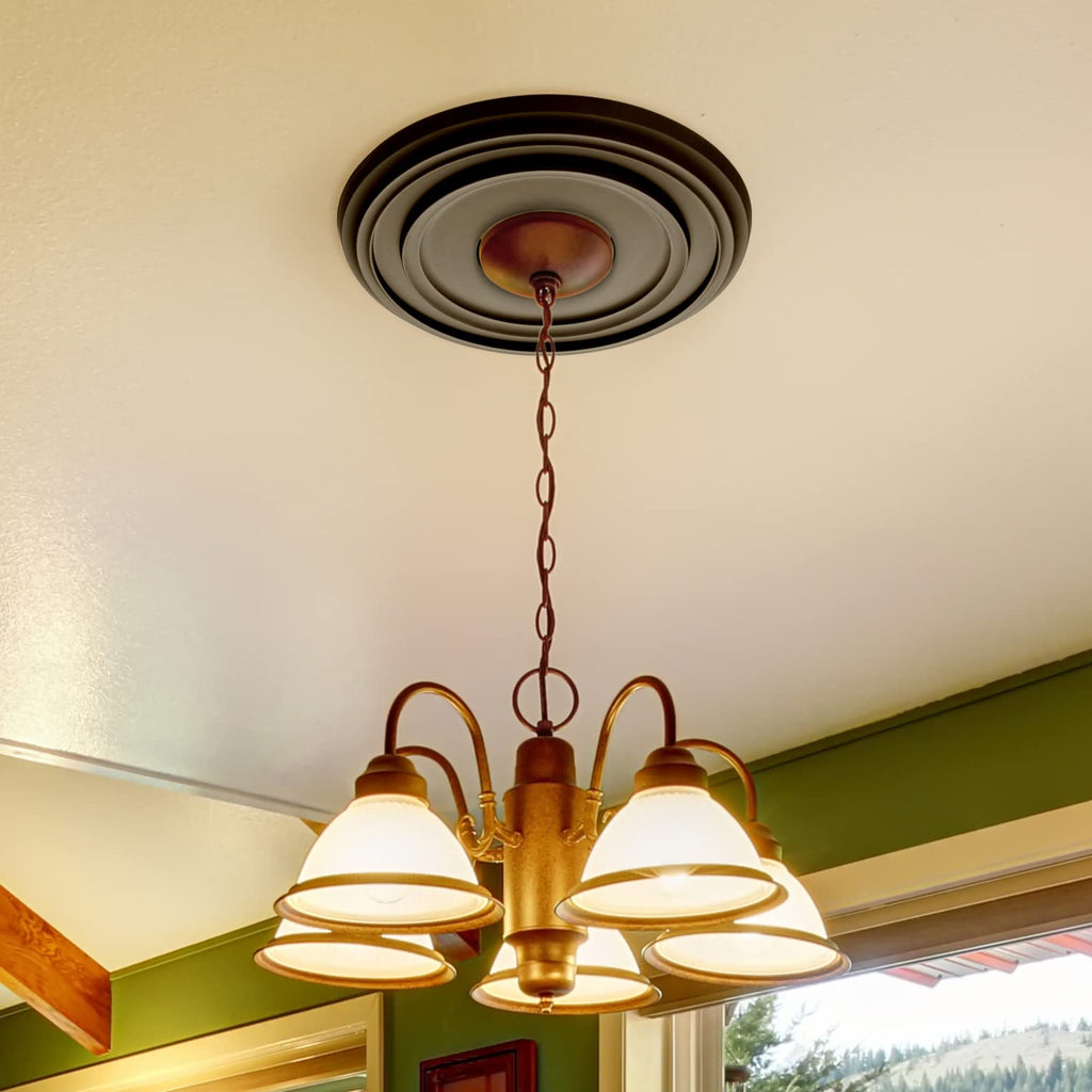 Matte Black PU Ceiling Medallions