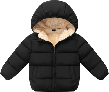 Toddler Boys' Girls' Winter Coat - Baby Kid Hooded Puffer Jacket