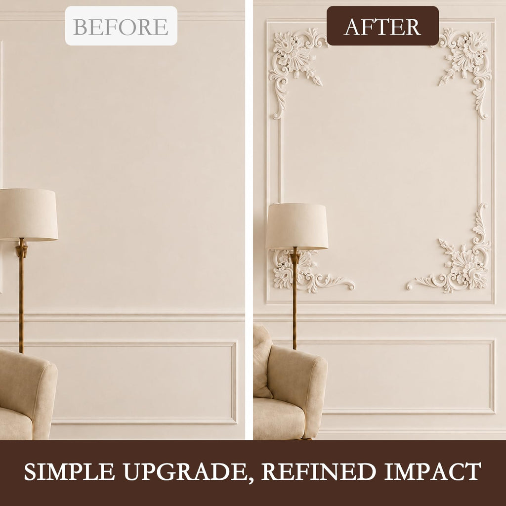 Corner Wall Molding, 7.08" French Style Decorative Trim
