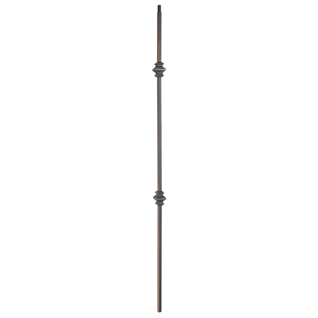 10-Pack Double Knuckle 1/2 Inches Square Forged Iron Stair Balusters