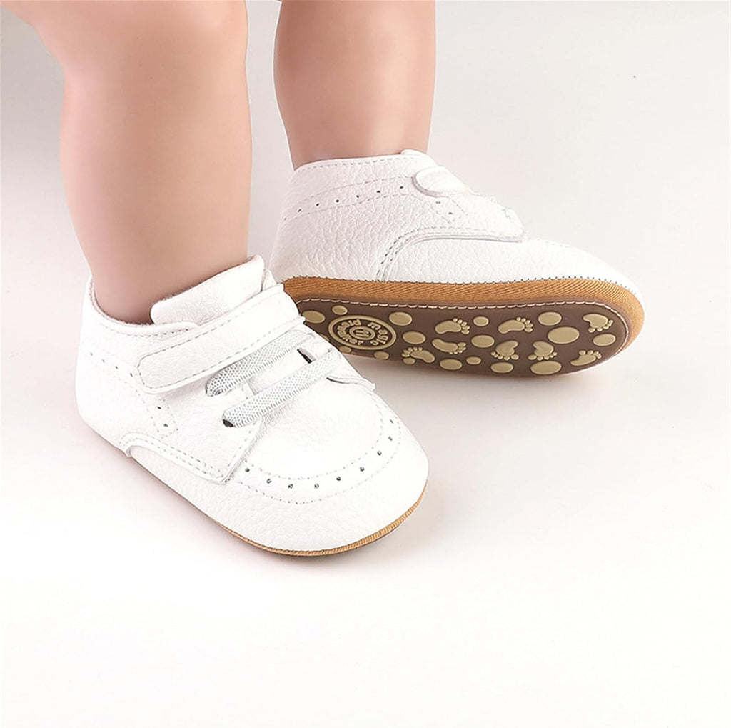 Baby Boys Girls Anti-Slip Sneakers Soft Ankle Boots Toddler First Walkers Crib Shoes