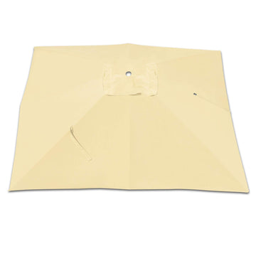 Replacement Square Canopy Cover for 10' x 10' ROMA Cantilever Patio Umbrella Offset Parasol Top (Beige)