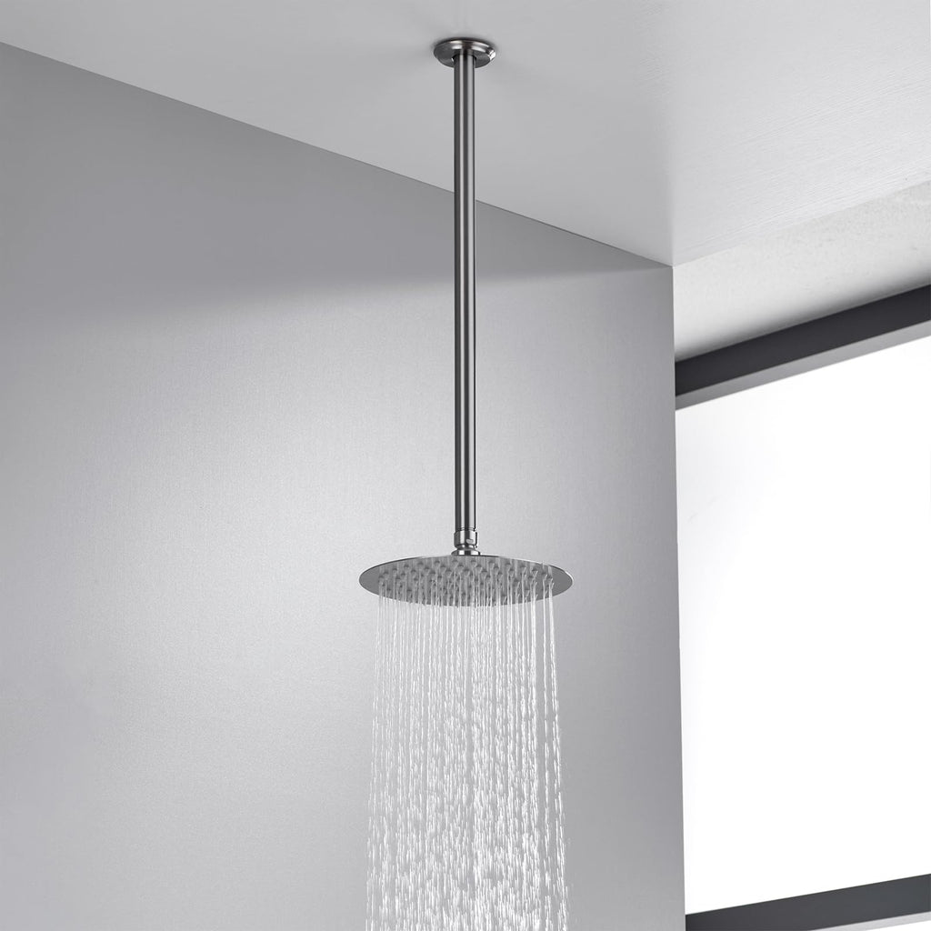 20 Inch Brushed Nickel Ceiling Mount Shower Arm for Rain Shower Head