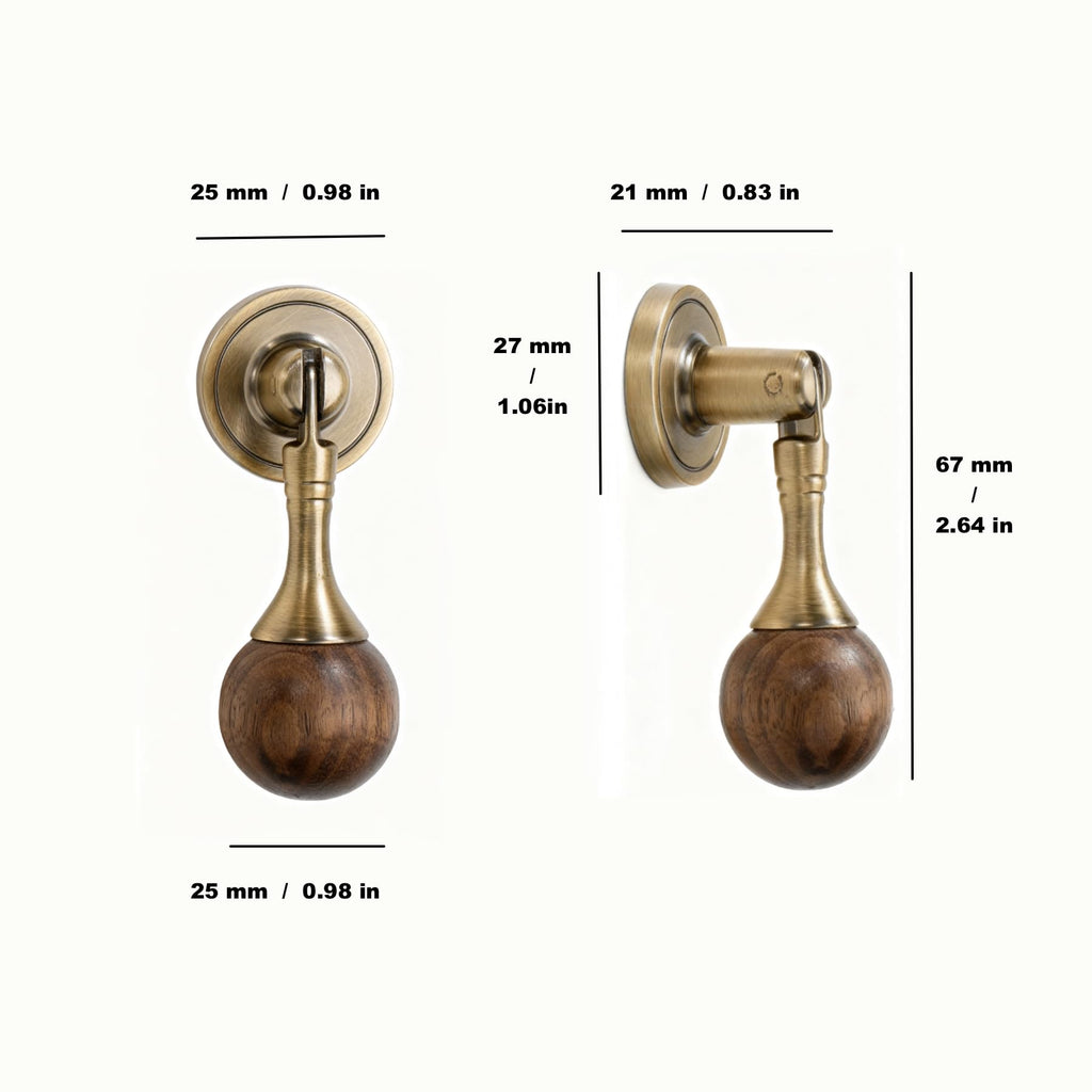 Antique Brass Cabinet Pulls: Vintage Retro Hardware for Drawers