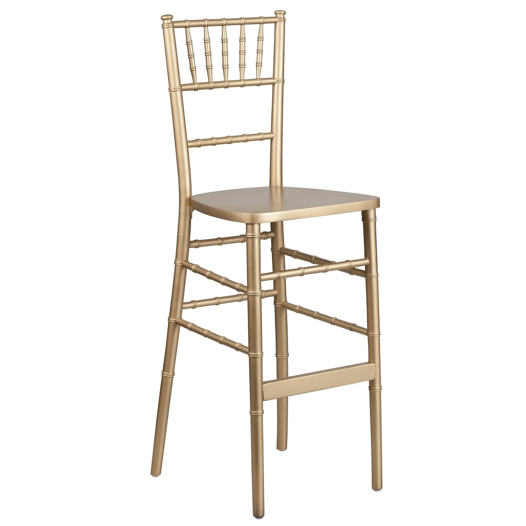 Hercules Wood Chiavari Chair, Gold, 2-Pack