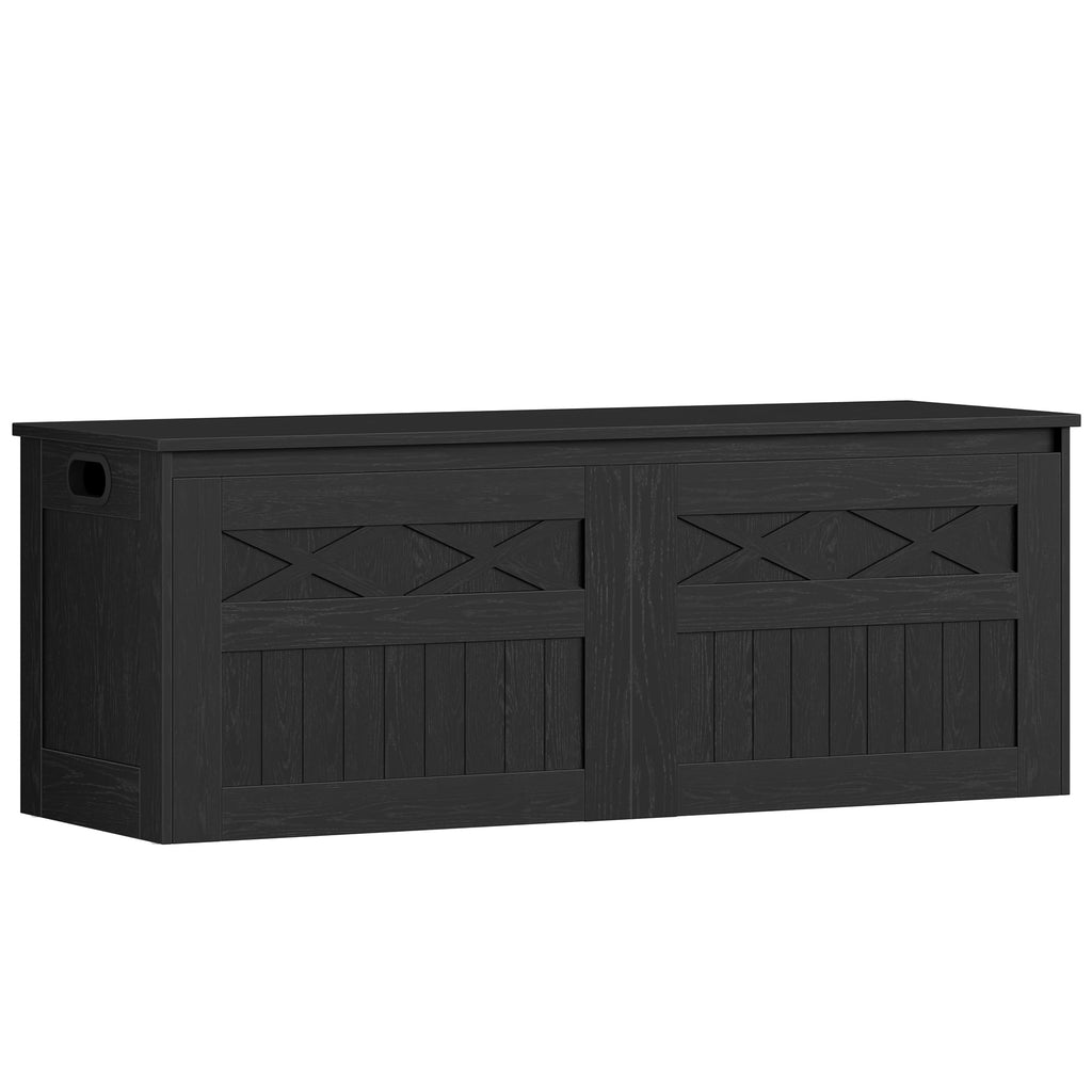 47 inches Rustic Storage Chest and Bench | 59 Gal | 330lb Seat