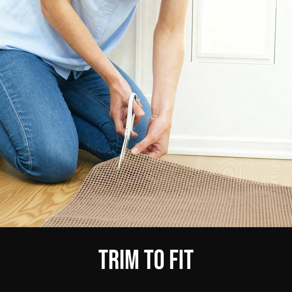 Premium Dual Sided Thick 5x7 Rug Gripper Pad for Hardwood Floors, Breathable Slip Resistant Pad Grips Under Carpet - Set of 35