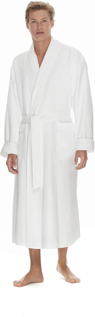 Men's Luxury Hotel Robe by Boca Terry, Microfiber Spa & Resort Bath Robe | Soft, warm hotel-style bathrobe, full