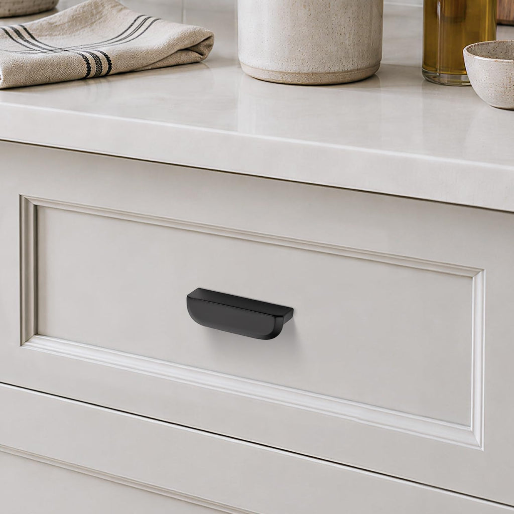 Cabinet Pulls Cabinet Handles 2-1/2 Inch Matte Black 15 Pack