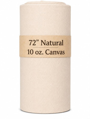 Designz 72" Wide 10oz Cotton Duck Canvas Fabric - Heavyweight 100% Cotton, Durable for Upholstery, Crafts, Painting